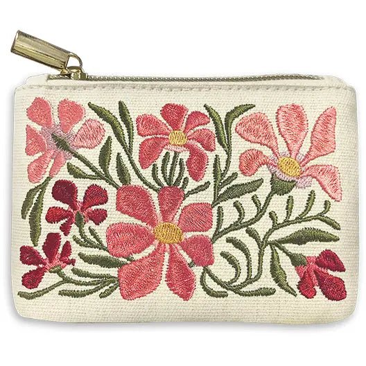 A436 Coin Pouch | Floral Camellia - The Country Rabbit Gifts & Décor