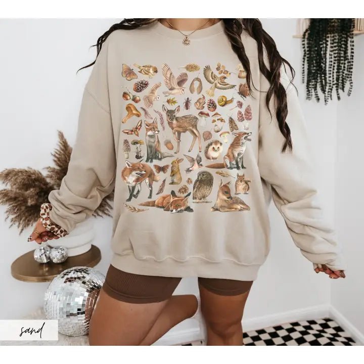 Abundant Wildlife Sweatshirt - The Country Rabbit Gifts & Décor