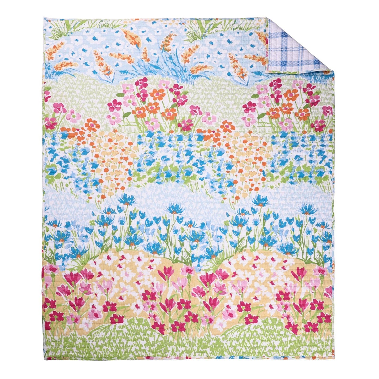 Blooming Hillside Quilted Throw - The Country Rabbit Gifts & Décor