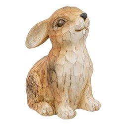 Carved Look Resin Bunny Sitter - 7"H - The Country Rabbit Gifts & Décor