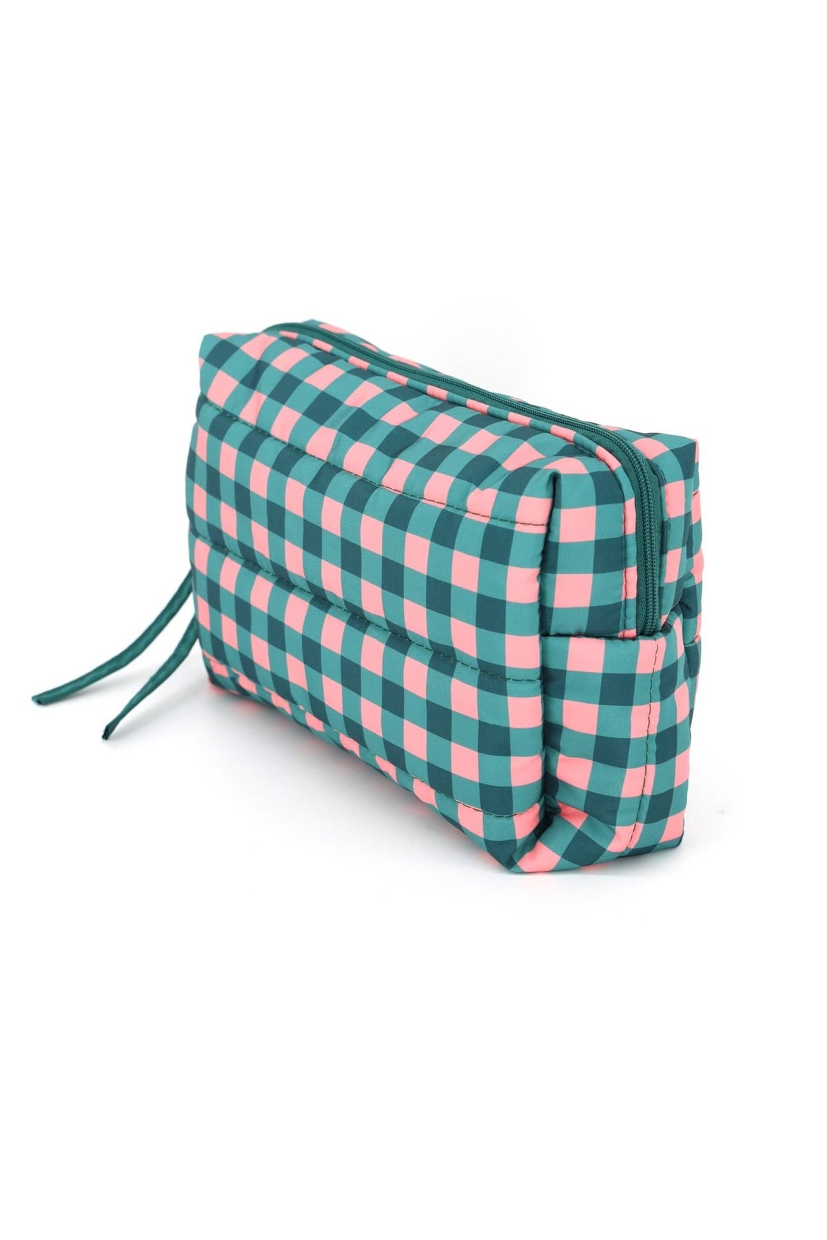 Gingham Quilted Puffer Pouch - The Country Rabbit Gifts & Décor