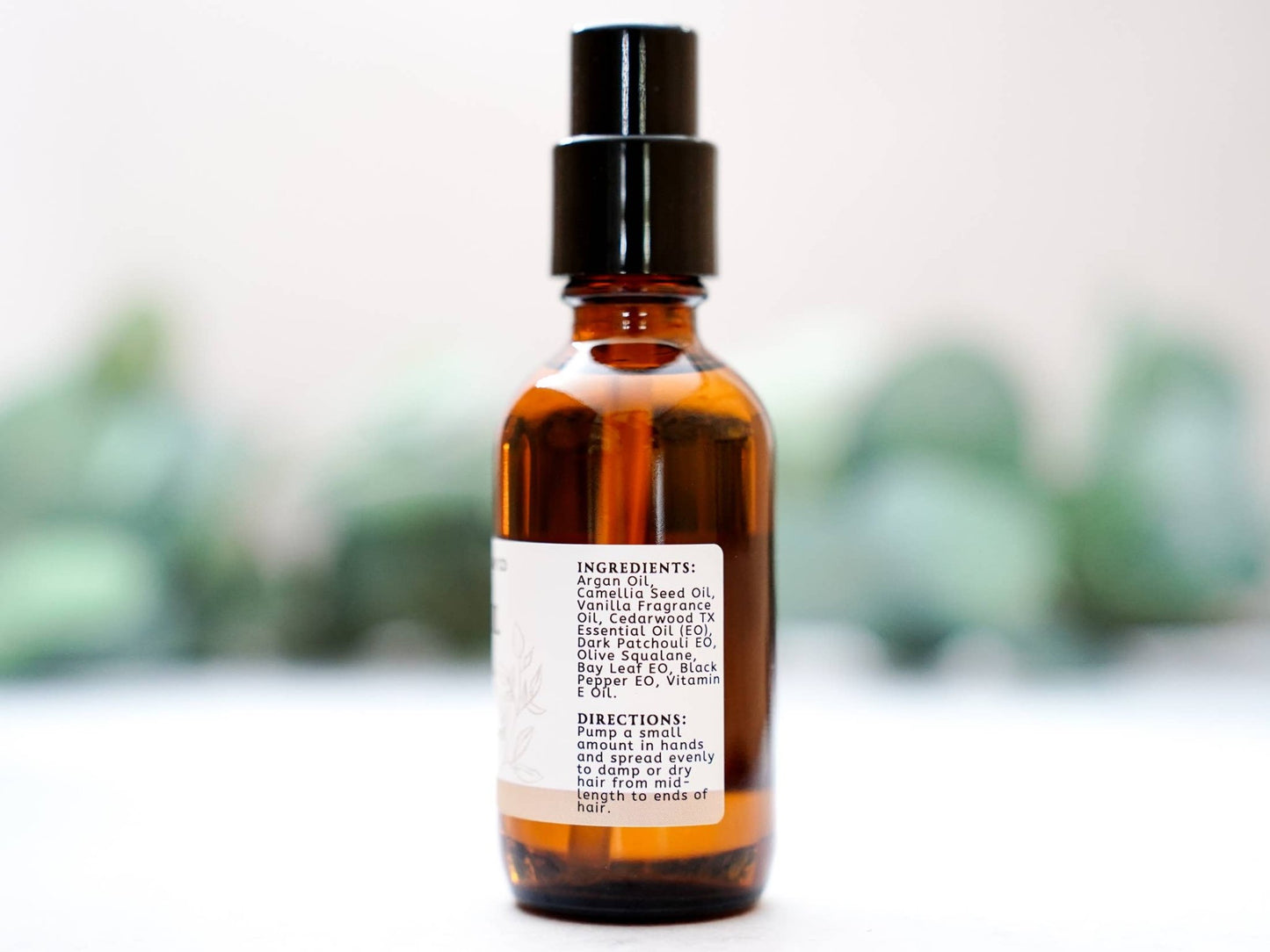 Hair Oil - with Argan Oil and Camellia Seed Oil - The Country Rabbit Gifts & Décor