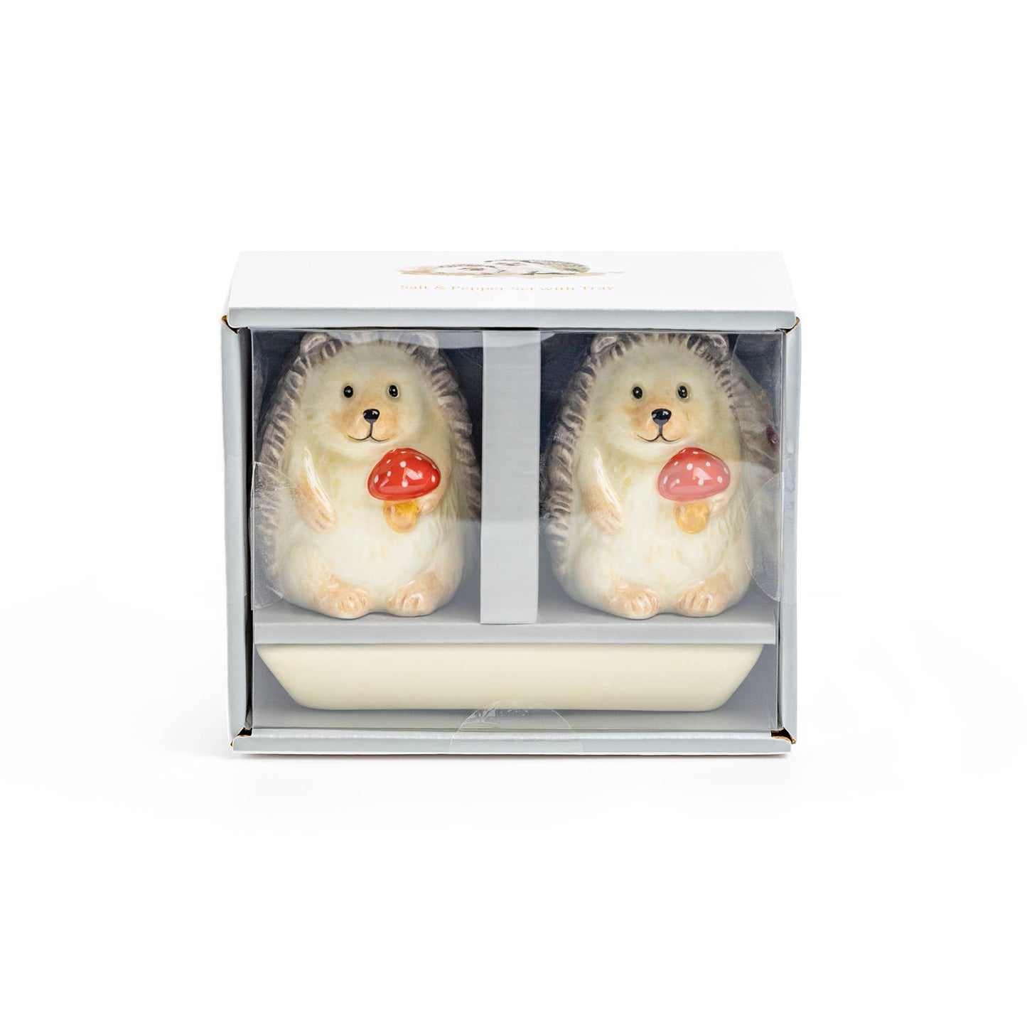 Hedgehog Figurine Salt and Pepper Shaker Set in Gift Box - The Country Rabbit Gifts & Décor