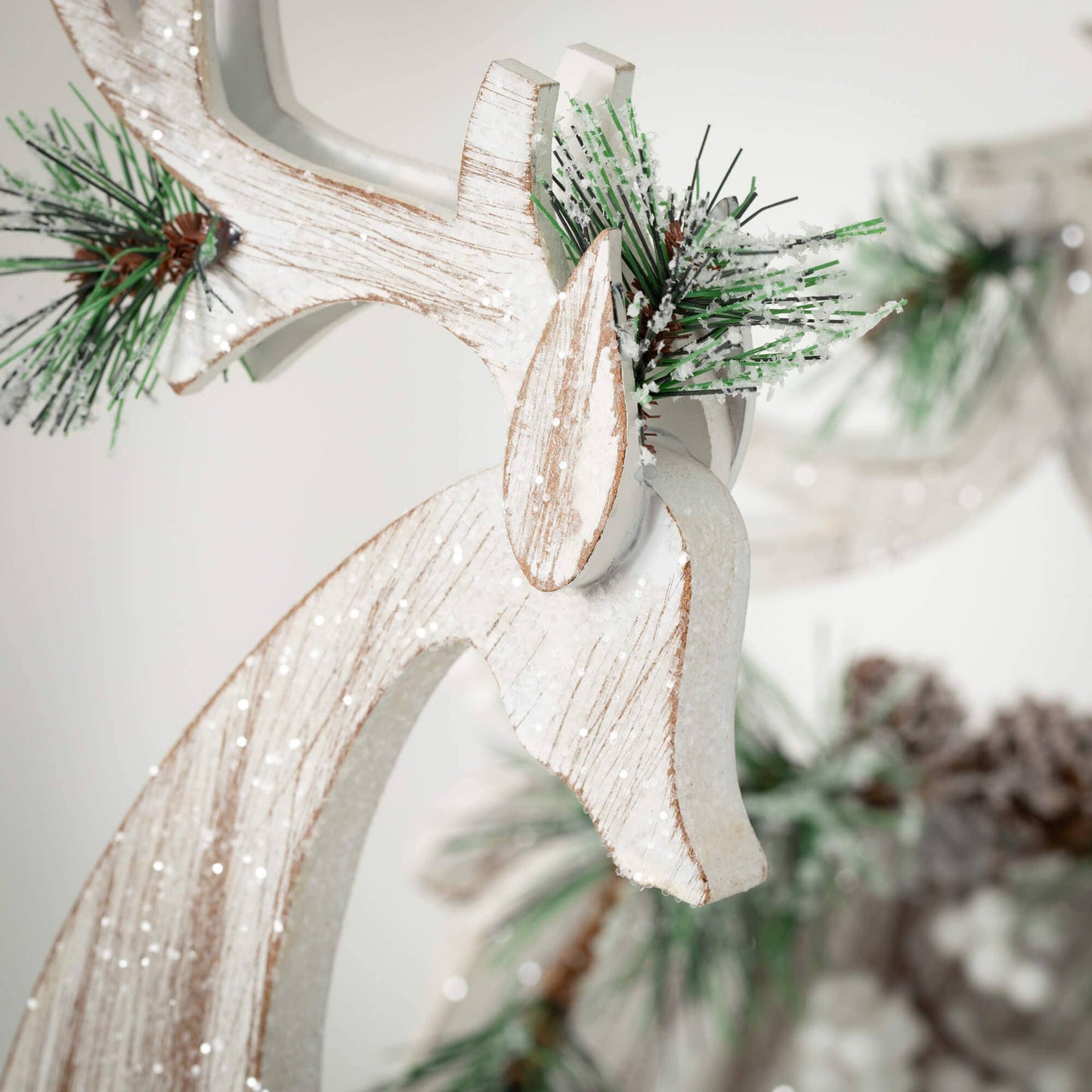 Pine Wood Deer Silhouette Pair - The Country Rabbit Gifts & Décor