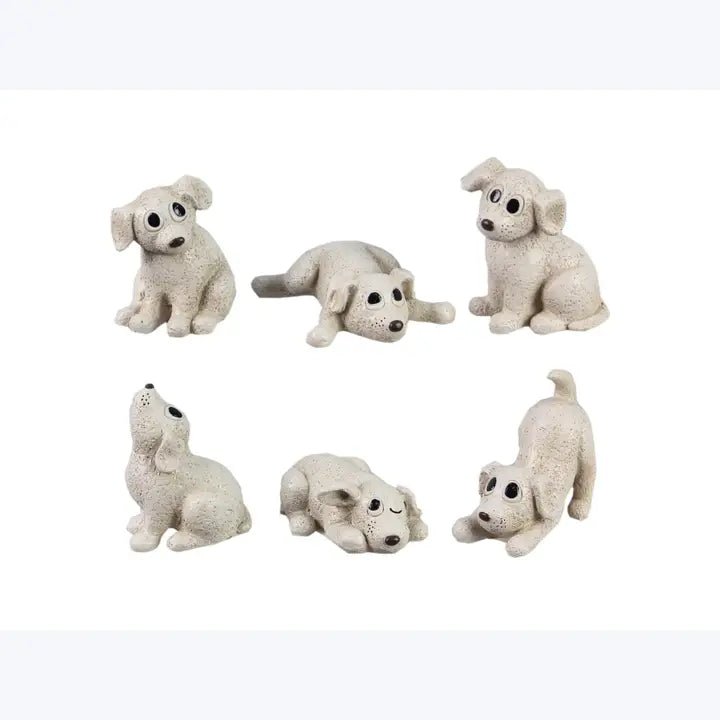 Playful Resin Puppies - The Country Rabbit Gifts & Décor