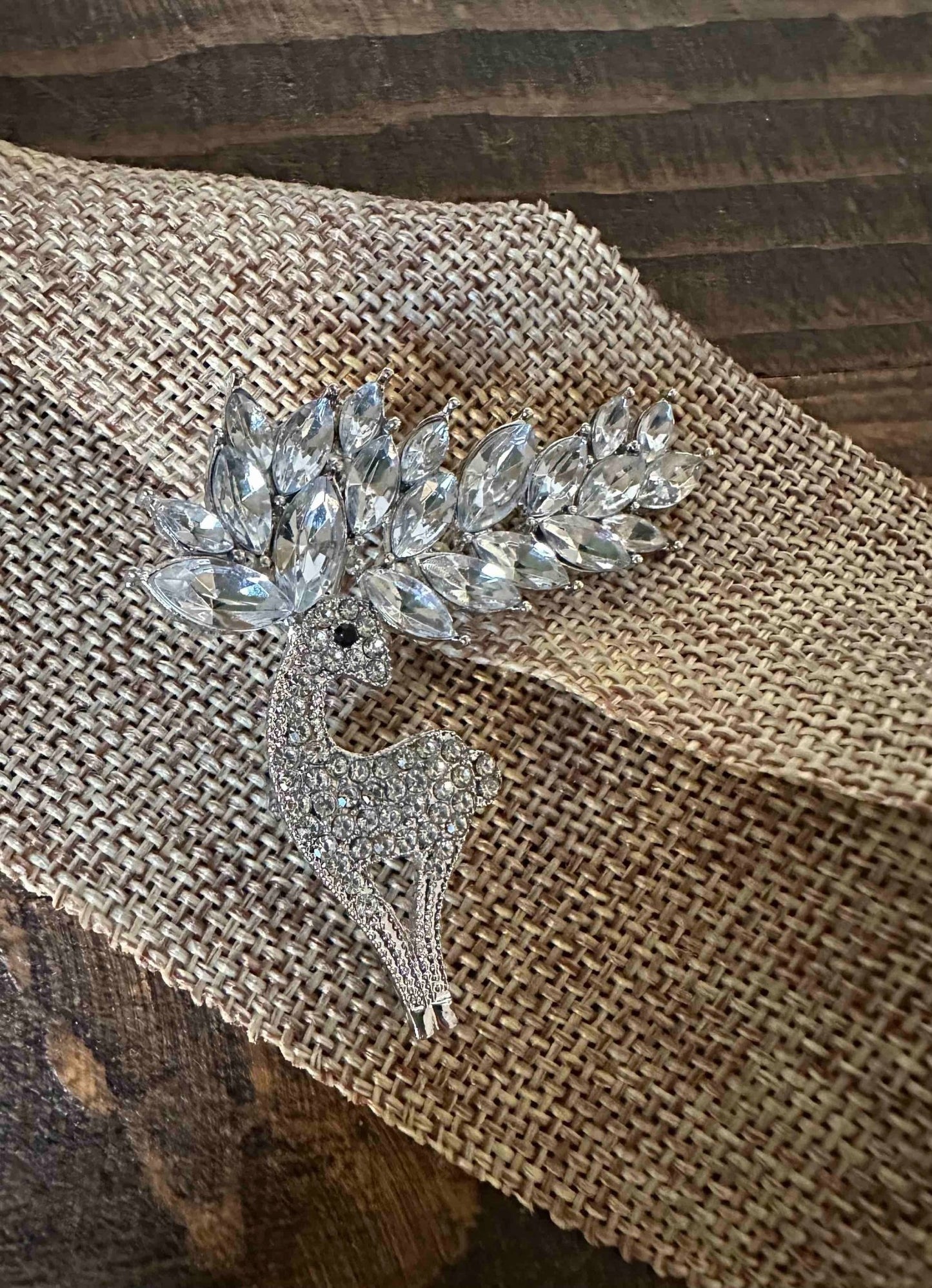 Reindeer Brooch/Sparkly - The Country Rabbit Gifts & Décor