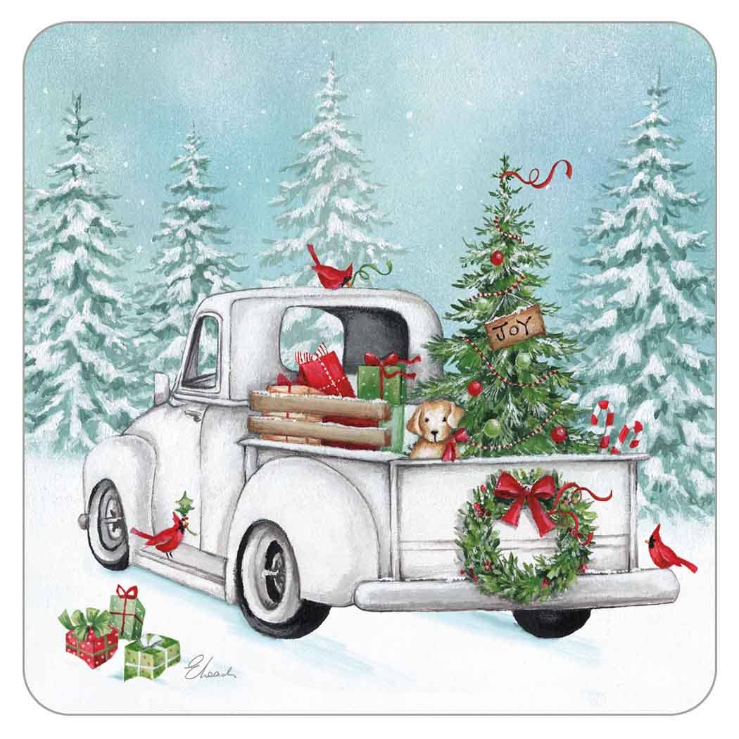 Truck of Joy Coaster - The Country Rabbit Gifts & Décor