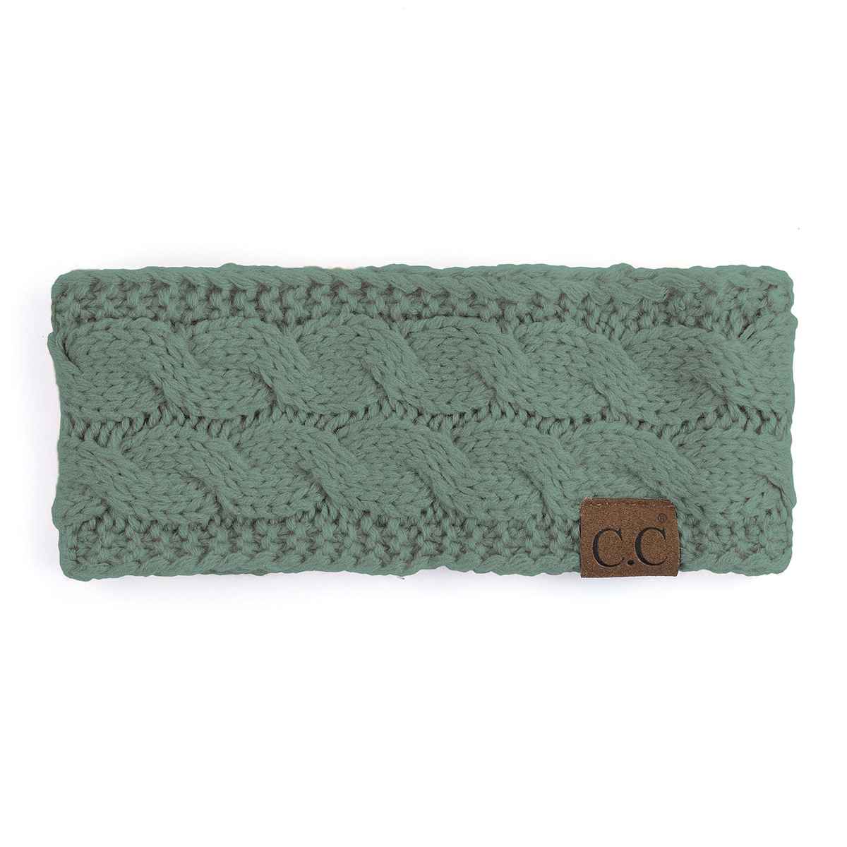 Willow Cable Knit Fuzzy Lined Head Wrap - The Country Rabbit Gifts & Décor
