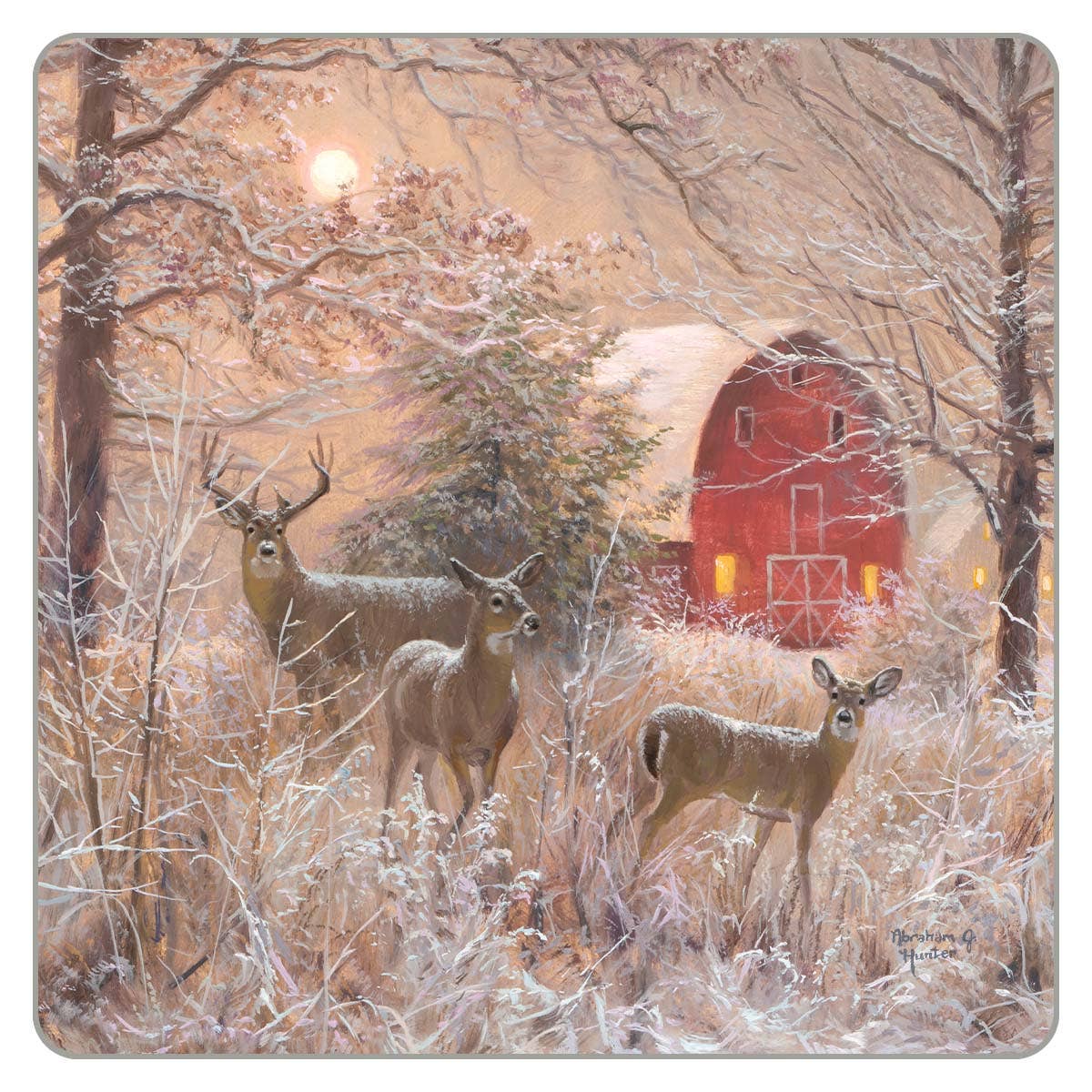 Winter Moonlight Coaster - The Country Rabbit Gifts & Décor