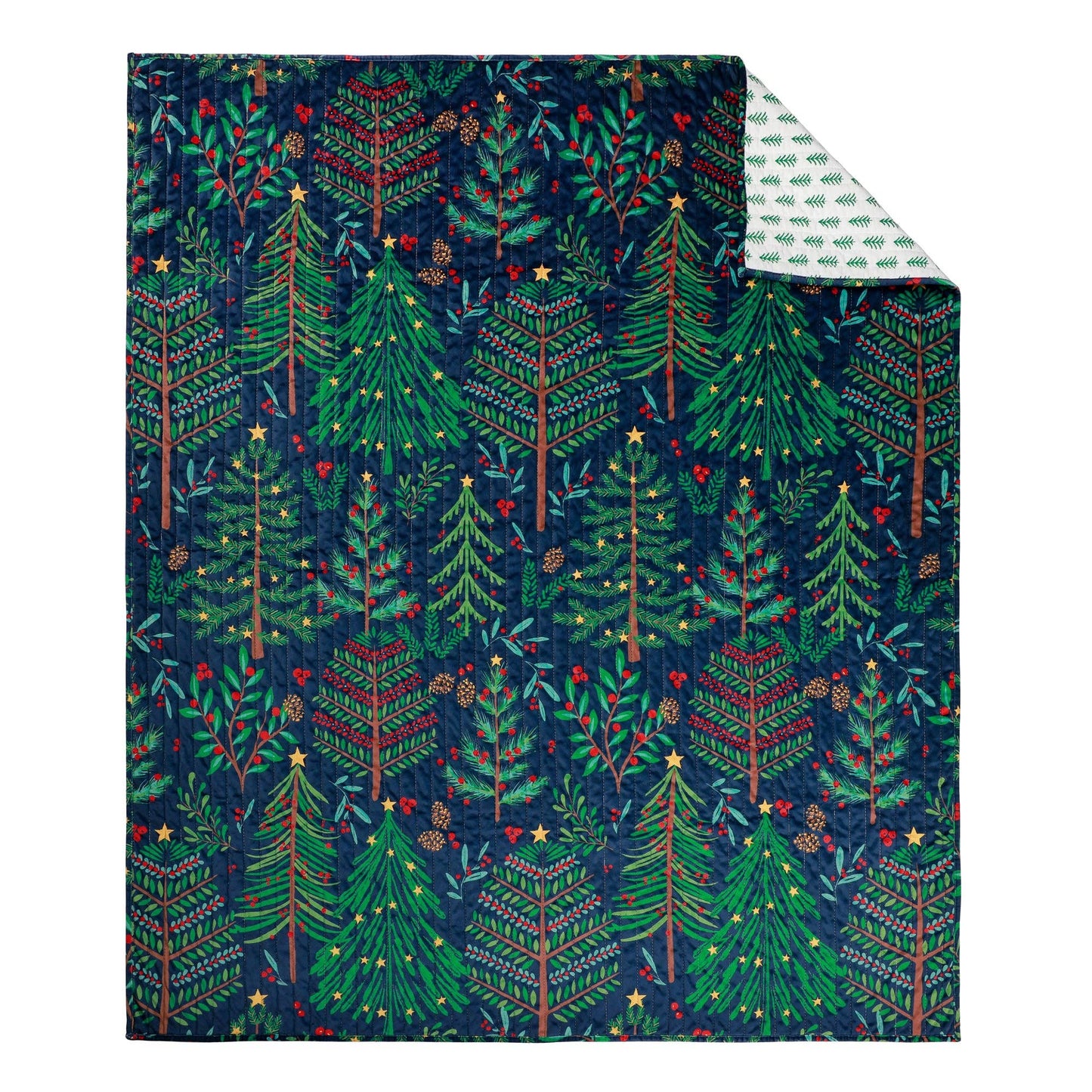 Woodsy Wonder Reversible Quilted Throw Blanket - The Country Rabbit Gifts & Décor