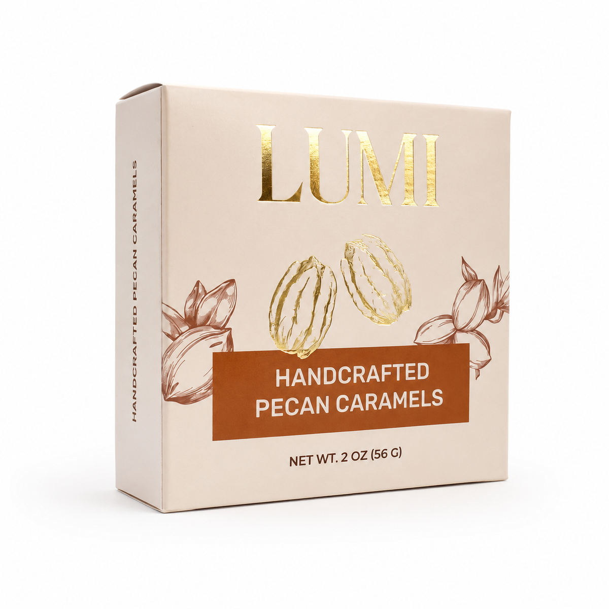 Fall Handcrafted Pecan Caramels, 2 oz