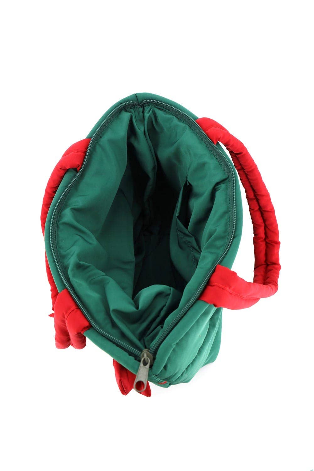 Bow Accent Gift Box Quilted Puffer Tote Bag