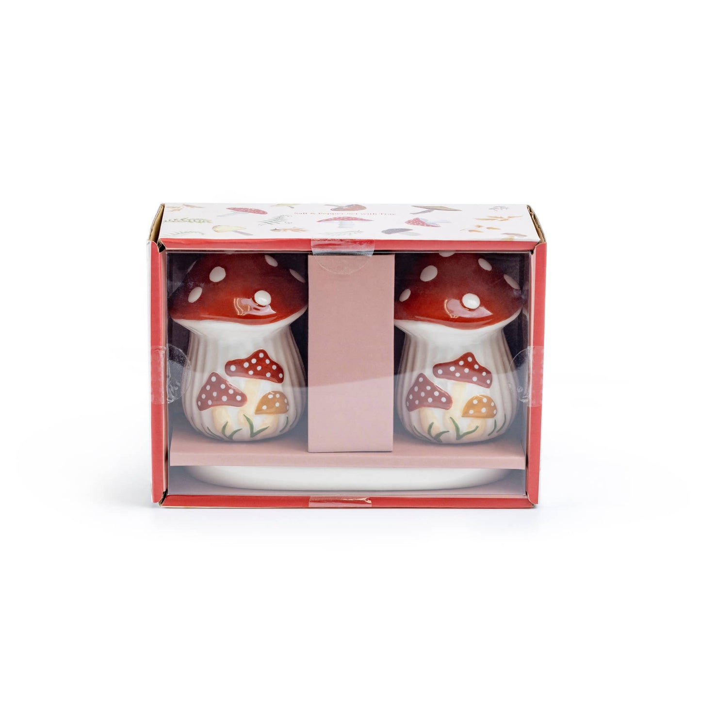 Fairytale Red Mushroom Salt and Pepper Shaker Set - Gift Boxed