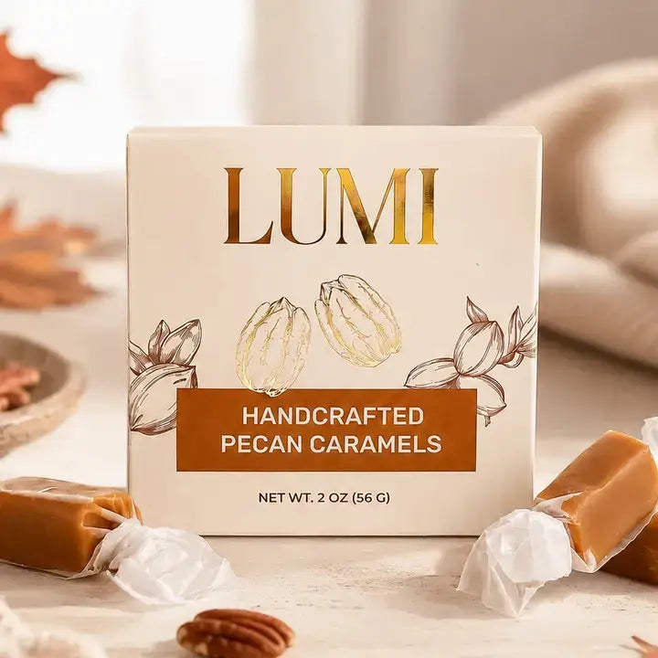 Fall Handcrafted Pecan Caramels, 2 oz