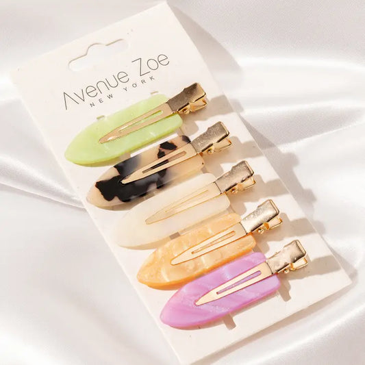 A481  Hair Clips Set of 5