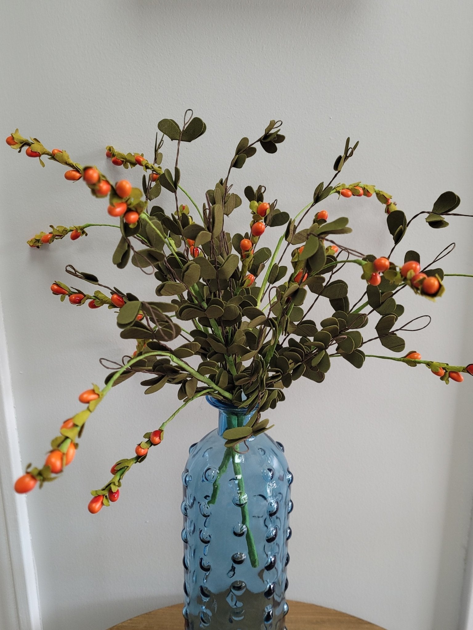 A328 Artificial Orange Pip Berry Stems - The Country Rabbit Gifts & Décor