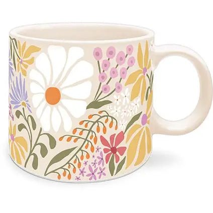 A433 Ceramic Mug | Floral Design | Inspirational Sayings - The Country Rabbit Gifts & Décor