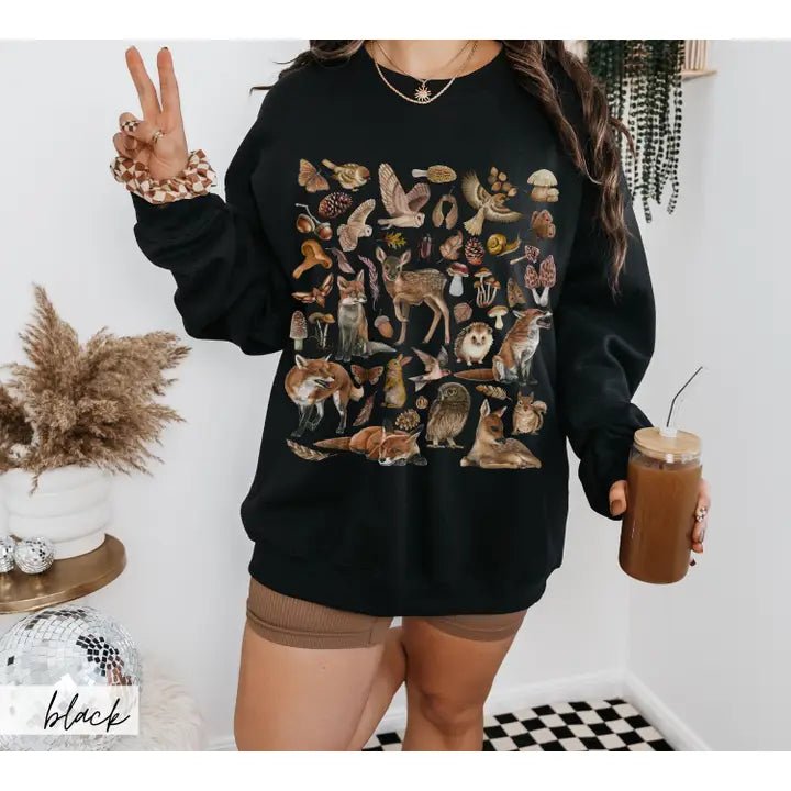 Abundant Wildlife Sweatshirt - The Country Rabbit Gifts & Décor