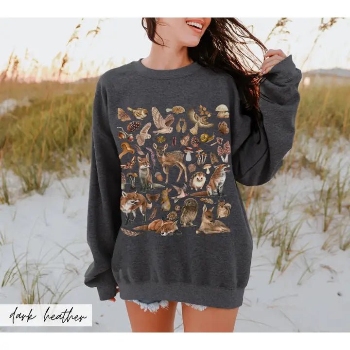 Abundant Wildlife Sweatshirt - The Country Rabbit Gifts & Décor