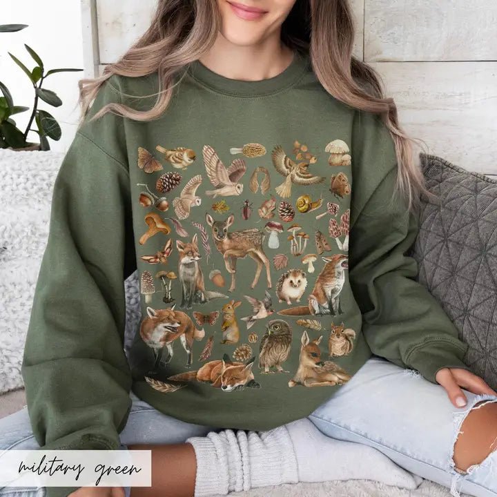 Abundant Wildlife Sweatshirt - The Country Rabbit Gifts & Décor