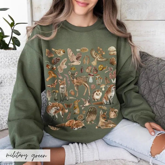Abundant Wildlife Sweatshirt - The Country Rabbit Gifts & Décor