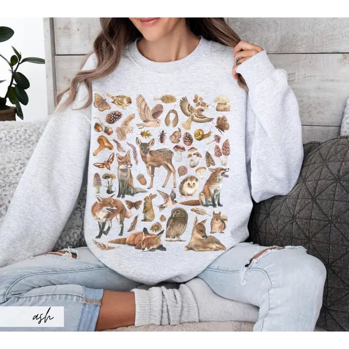 Abundant Wildlife Sweatshirt - The Country Rabbit Gifts & Décor