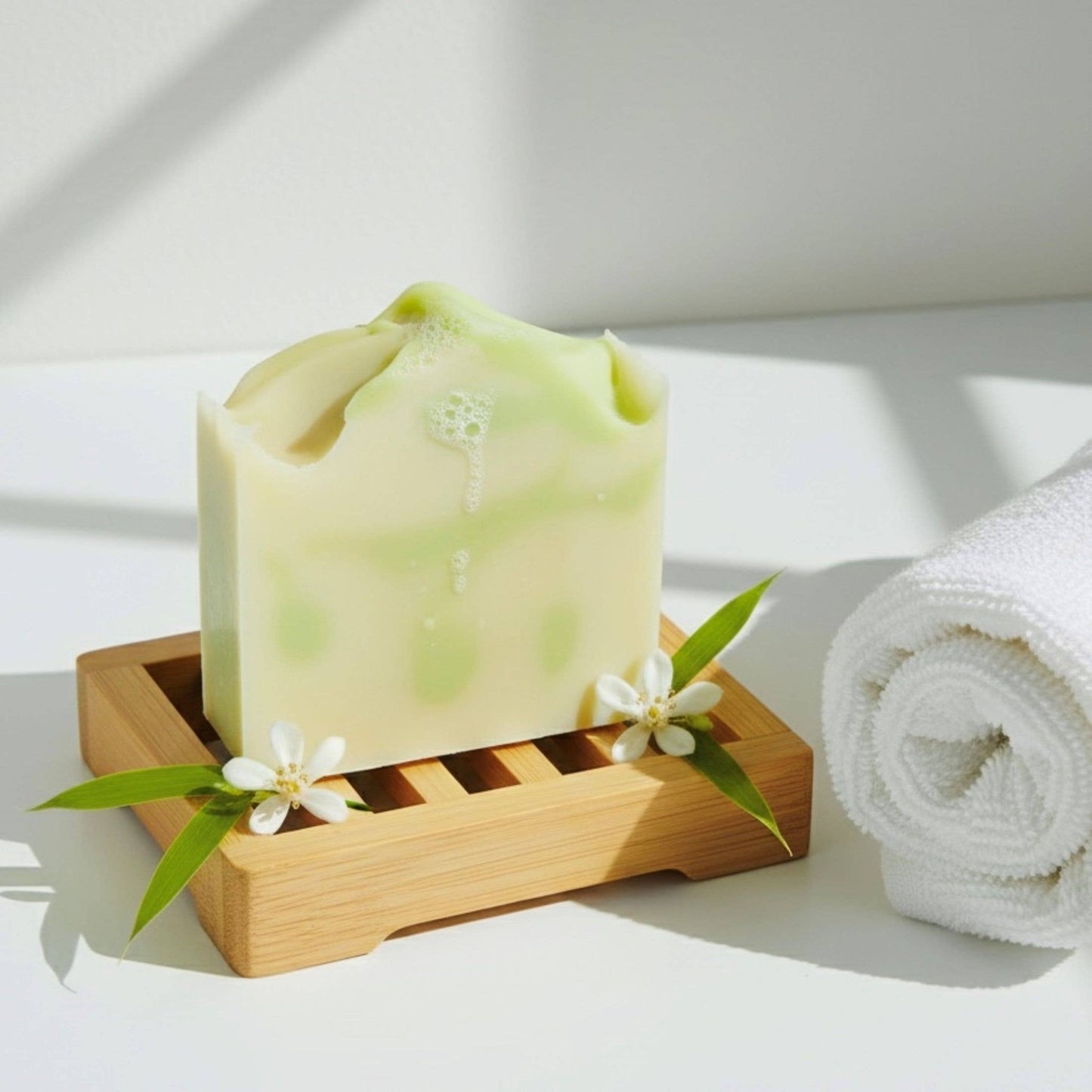 Bamboo Bergamot Handmade Soap Bar VEGAN COLD PROCESS - The Country Rabbit Gifts & Décor