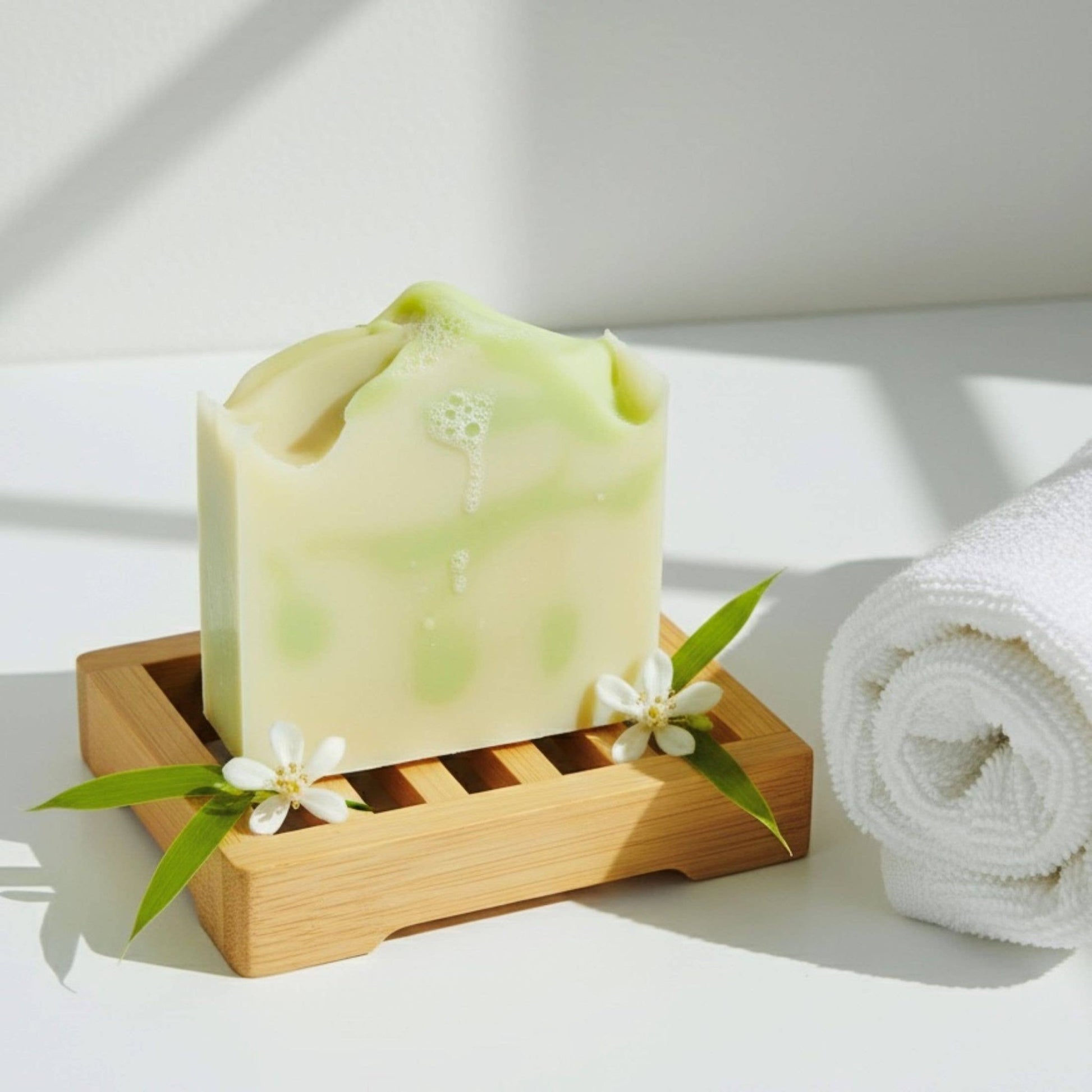 Bamboo Bergamot Handmade Soap Bar VEGAN COLD PROCESS - The Country Rabbit Gifts & Décor