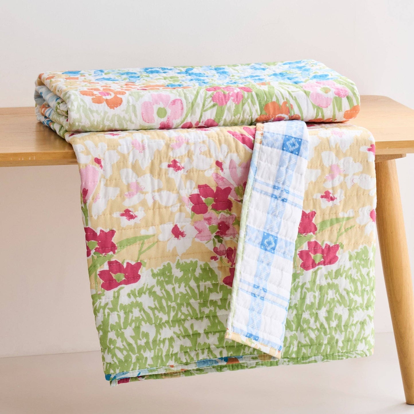 Blooming Hillside Quilted Throw - The Country Rabbit Gifts & Décor