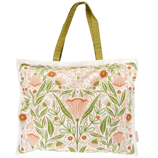 Blossom Folk Art Tote - The Country Rabbit Gifts & Décor