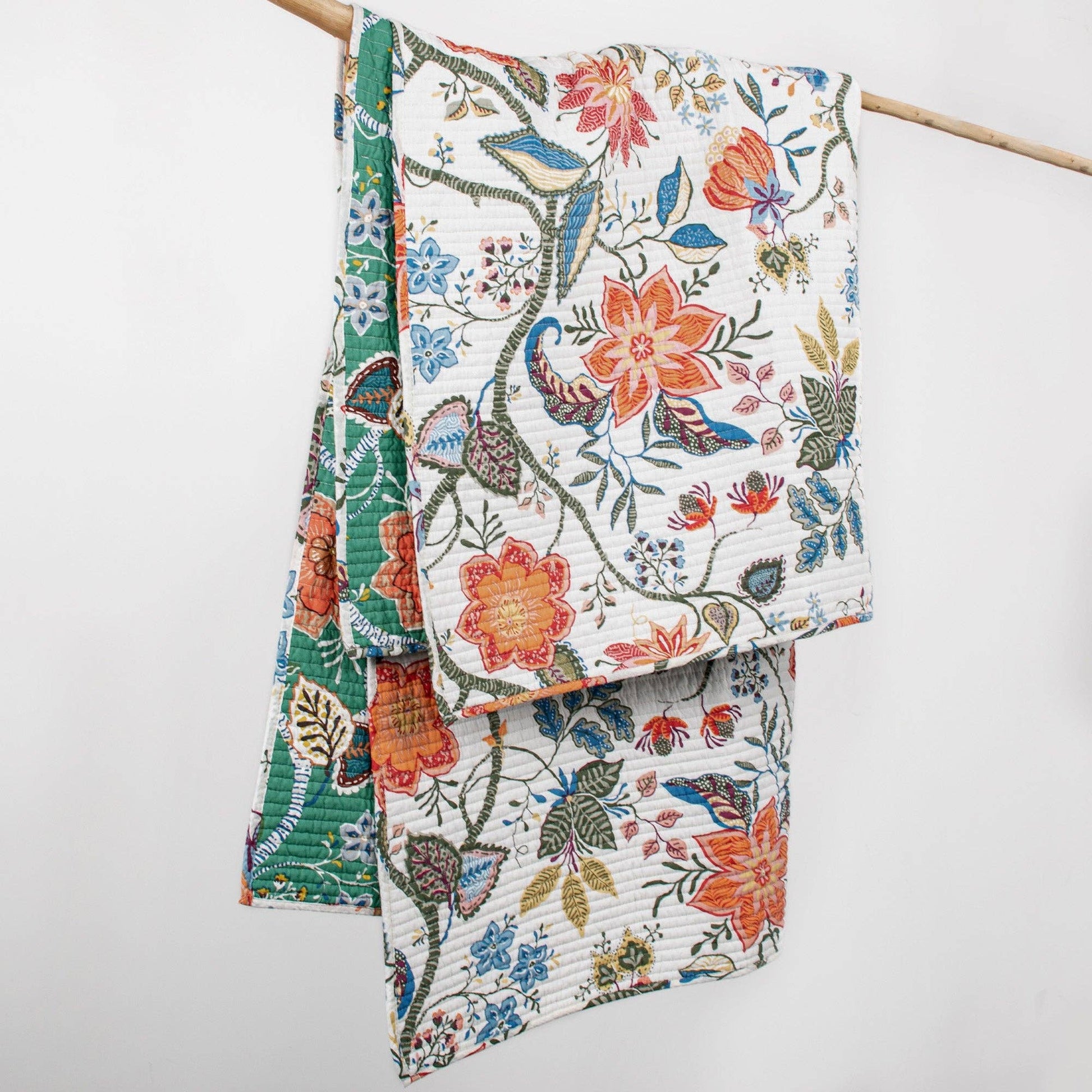 Carmina Quilted Throw Blanket - The Country Rabbit Gifts & Décor