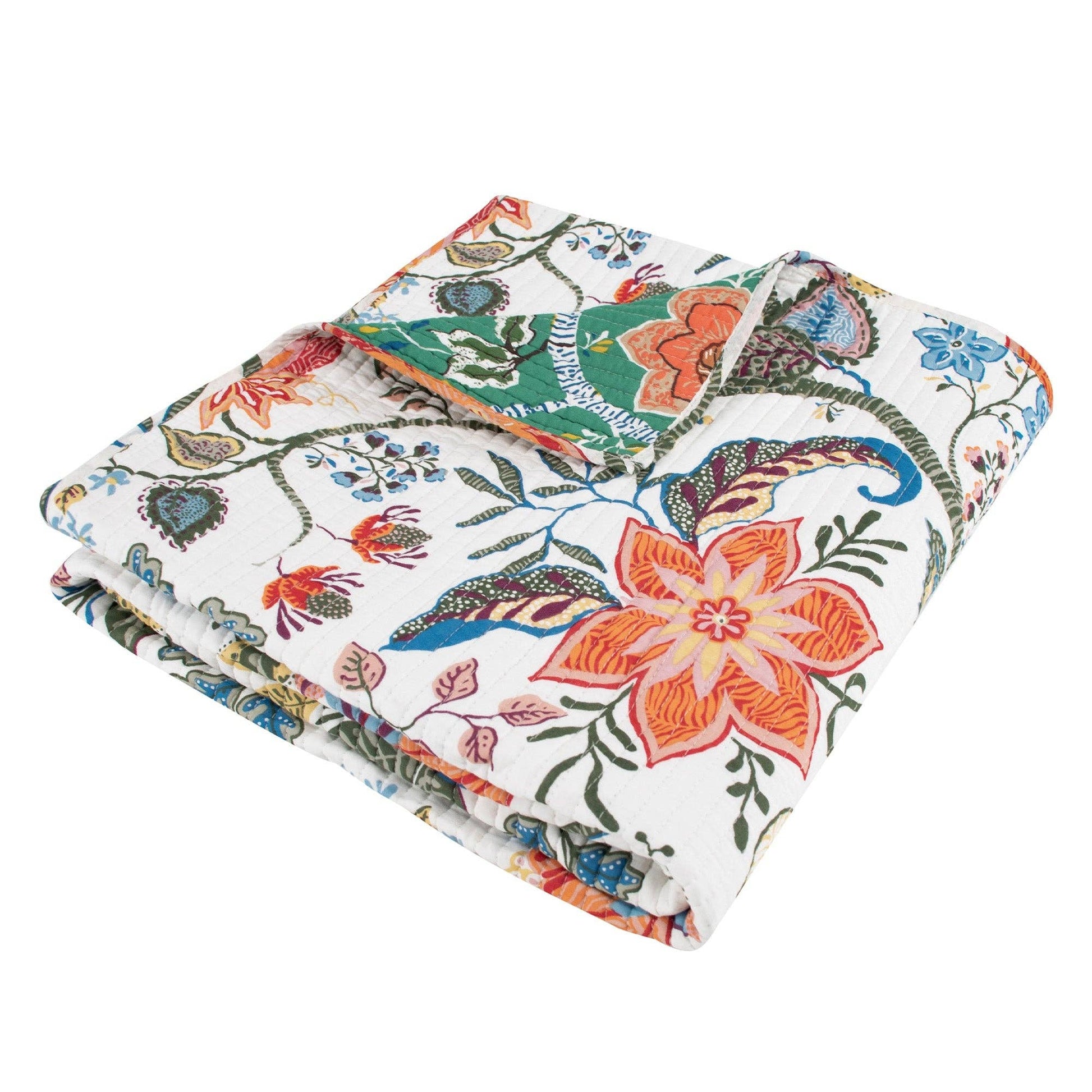 Carmina Quilted Throw Blanket - The Country Rabbit Gifts & Décor