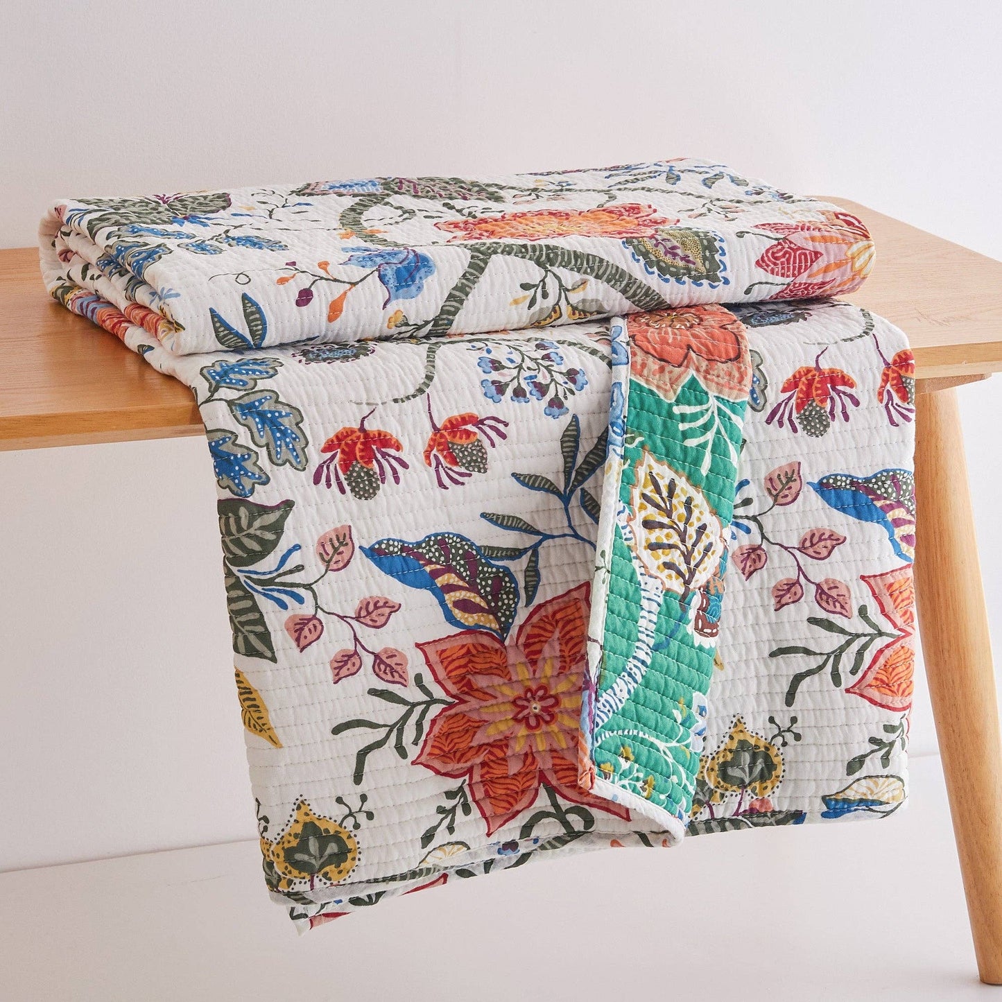 Carmina Quilted Throw Blanket - The Country Rabbit Gifts & Décor