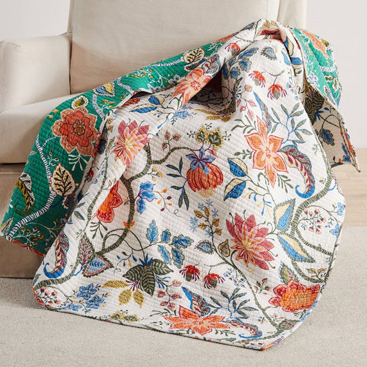 Carmina Quilted Throw Blanket - The Country Rabbit Gifts & Décor