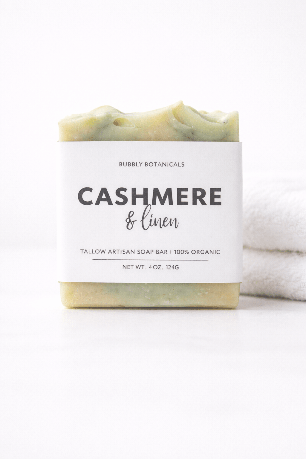 Cashmere & Linen Tallow Soap – Clean Scent Natural Handmade Soap Bar - The Country Rabbit Gifts & Décor