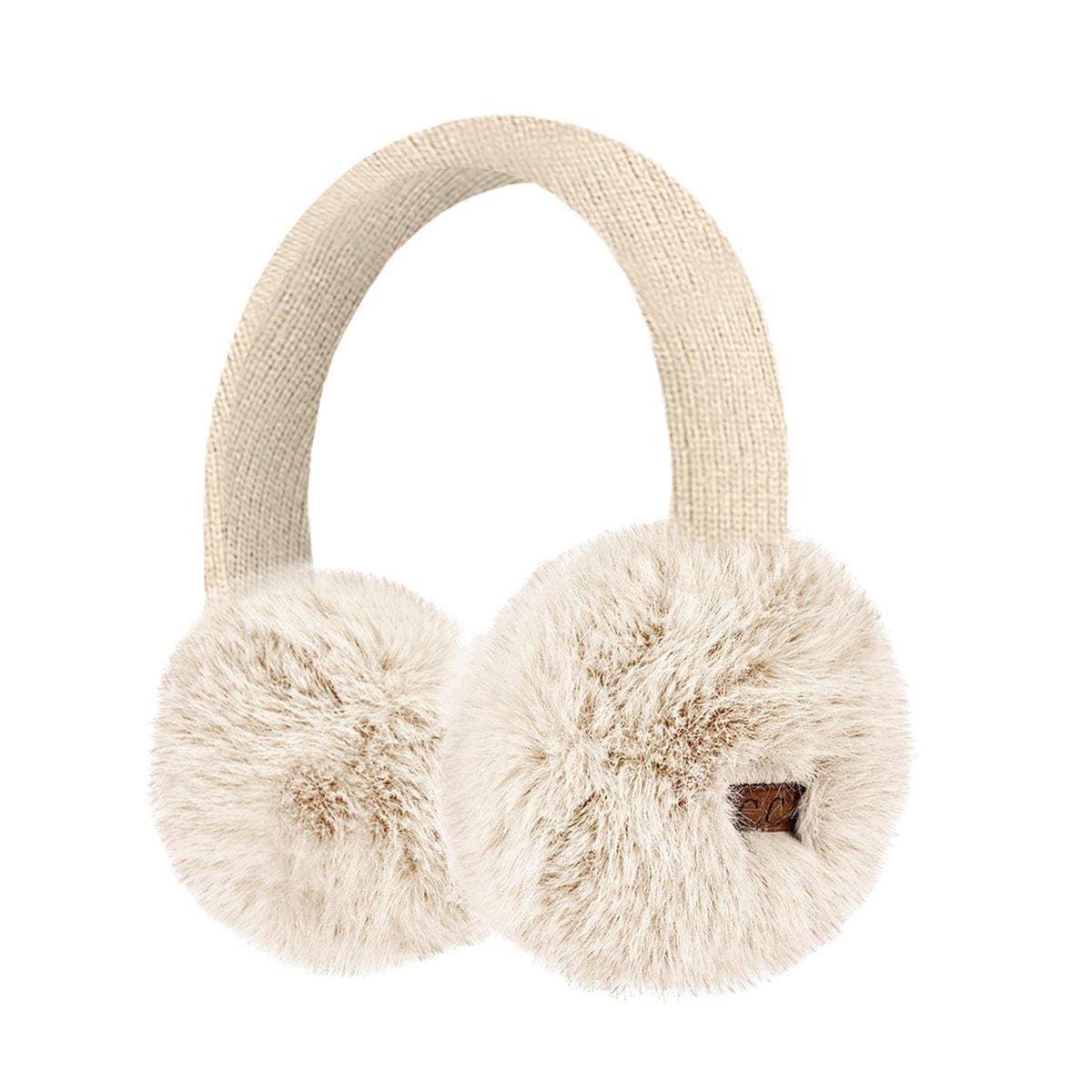 CC Faux Mink Fur Knitted Earmuffs - The Country Rabbit Gifts & Décor