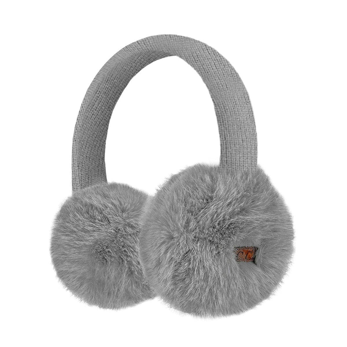 CC Faux Mink Fur Knitted Earmuffs - The Country Rabbit Gifts & Décor