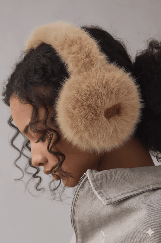 CC Glitter Faux Fur Earmuffs - The Country Rabbit Gifts & Décor