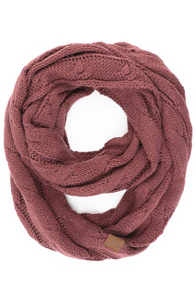 C.C Knitted Infinite Scarf - The Country Rabbit Gifts & Décor