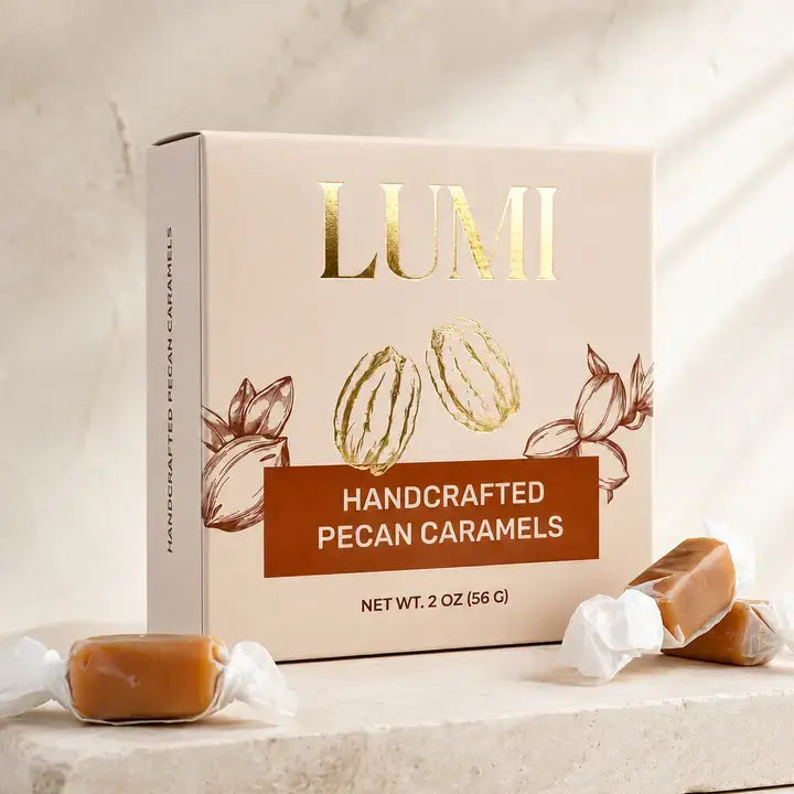 Fall Handcrafted Pecan Caramels, 2 oz