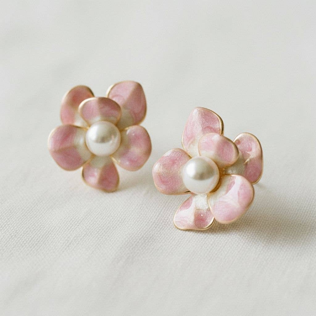 Charming Floral Design Drop Earrings - The Country Rabbit Gifts & Décor