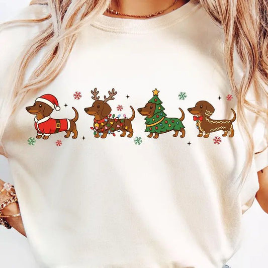 Christmas Dachshund Sweatshirt - The Country Rabbit Gifts & Décor