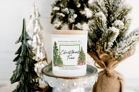 Christmas Tree 8oz Jar Candle - The Country Rabbit Gifts & Décor