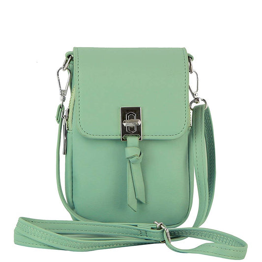Crossbody Handbag with Twist Lock and Zippered Compartment - The Country Rabbit Gifts & Décor