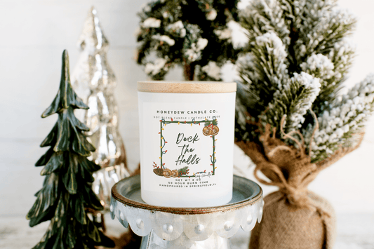 Deck the Halls 8 oz Jar Candle - The Country Rabbit Gifts & Décor