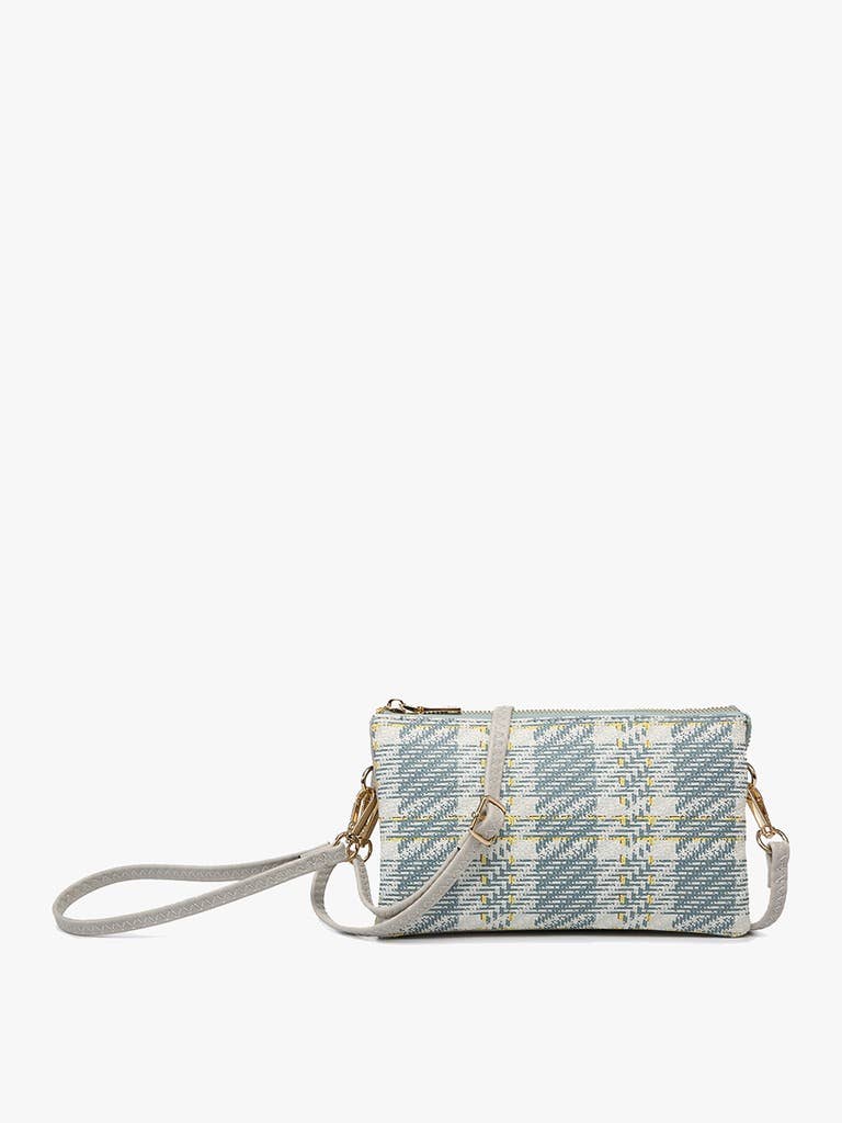 Plaid 3 Compartment Crossbody Bag