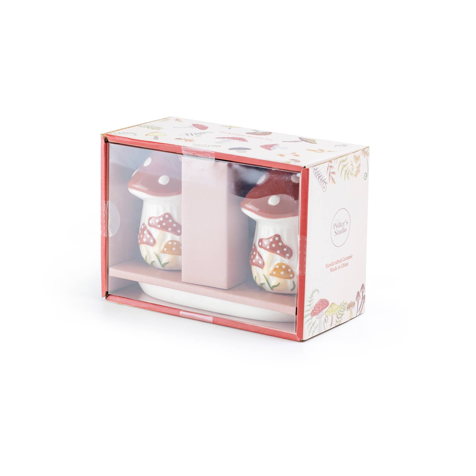 Fairytale Red Mushroom Salt and Pepper Shaker Set - Gift Boxed - The Country Rabbit Gifts & Décor