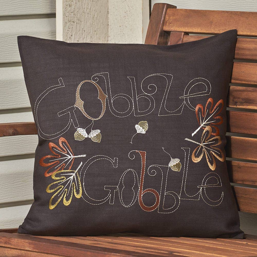 Gobble Gobble 18" Decorative Throw Pillow - The Country Rabbit Gifts & Décor