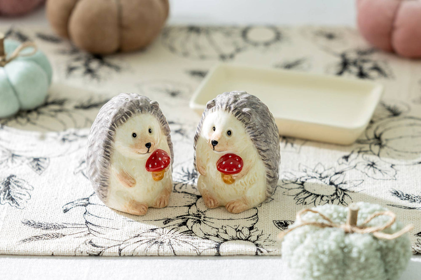 Hedgehog Figurine Salt and Pepper Shaker Set in Gift Box - The Country Rabbit Gifts & Décor
