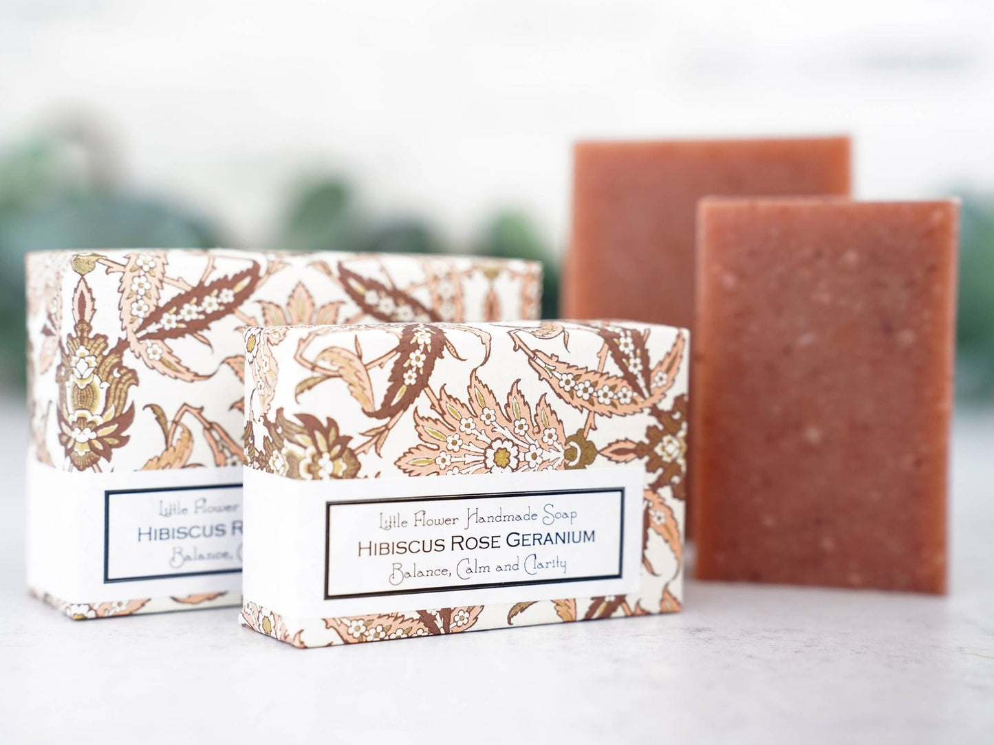 Hibiscus Rose Geranium Handmade Soap - The Country Rabbit Gifts & Décor